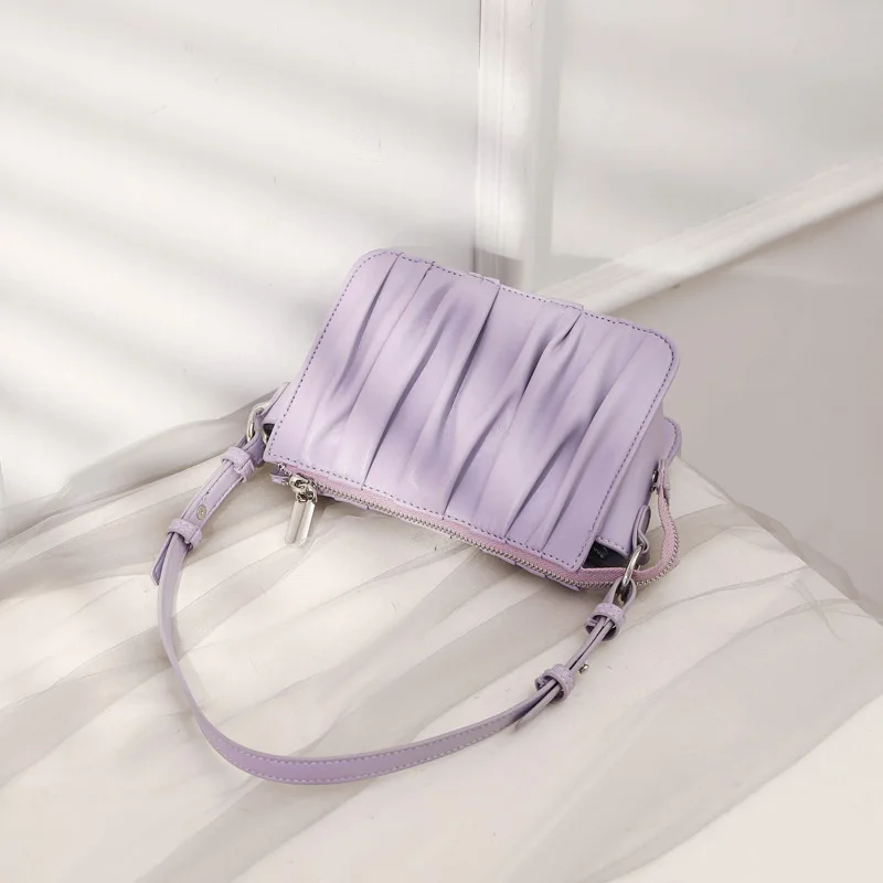 

New Fashion Women Shoulder Bags Crossbody Bags Purple Small Square Bag Leisure Versatile Outdoor Lady Korean Style Shoulder Bag