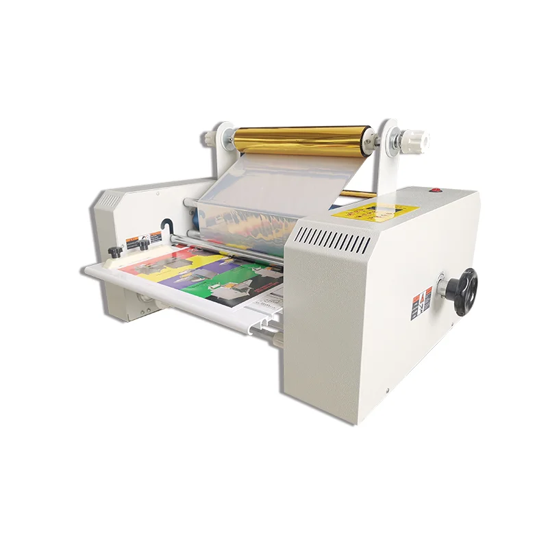 

WD-360GS 340mm/13'' Hot and Cold Roll Laminator BOOP Film Paper Processing Machinery with Foil Function