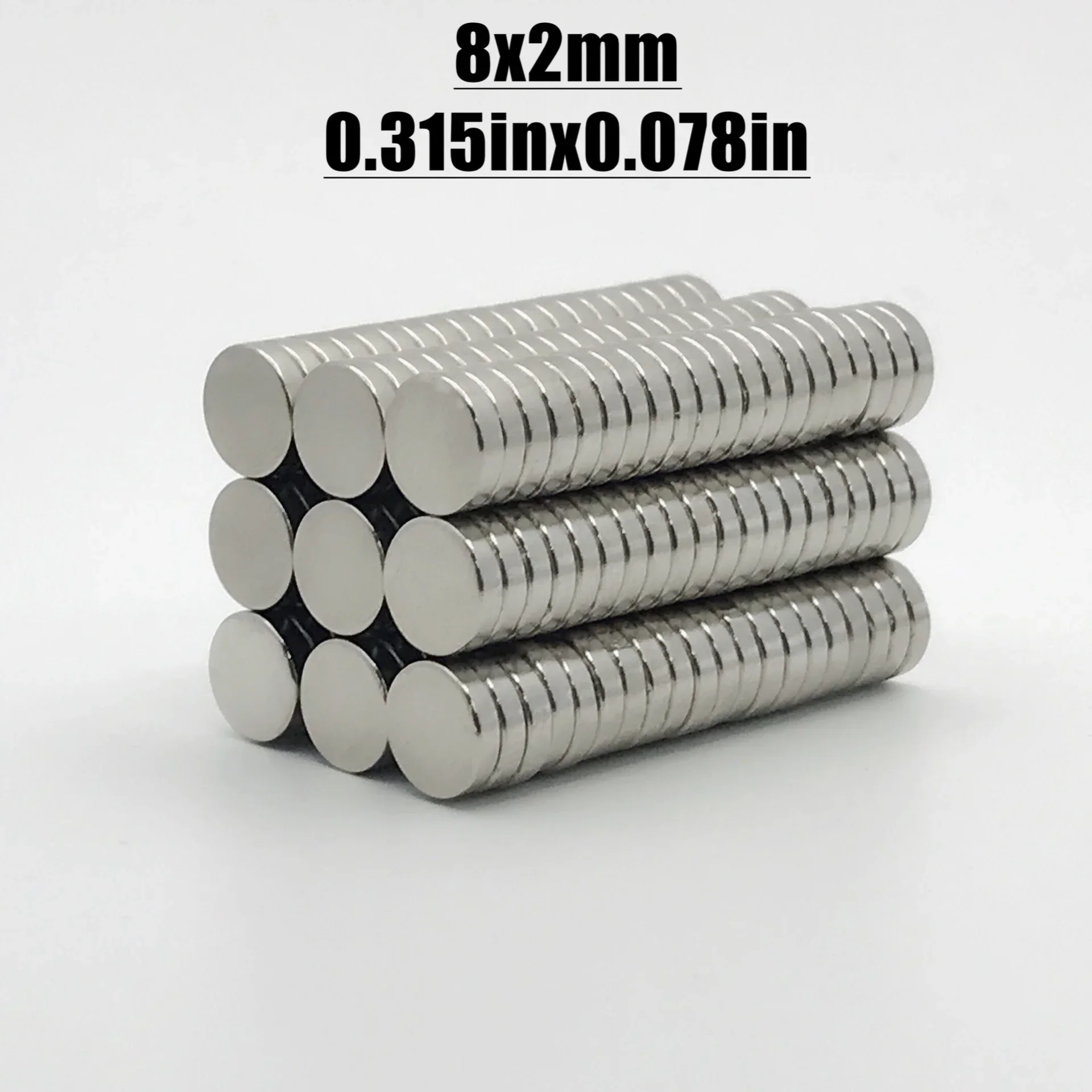 20/50/100/200/300PCS 8x2 mm Neodymium Super Strong Magnet 8mmx2mm Permanent Round Magnet 8x2mm Powerful Magnetic Disc Magnet 8*2