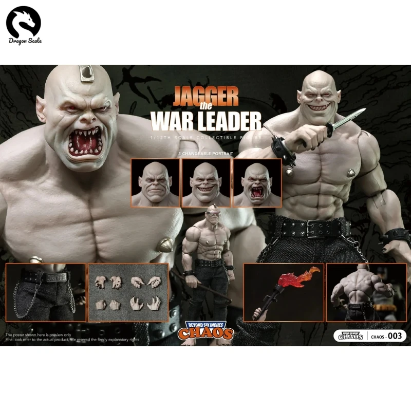 

In Stock Genuine CHAOS 1/12 Holy War Leader Gagel CHAOS-003 Action Figure 6inch Model Toys Collection Ornament