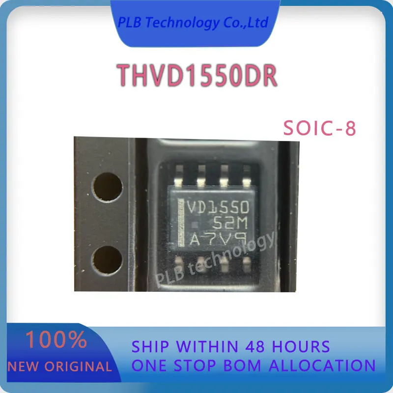 

Original THVD1550 THVD1550DR SOIC-8 RS-485 transceiver ESD Protection Integrated Circuit IC Chip Stock New