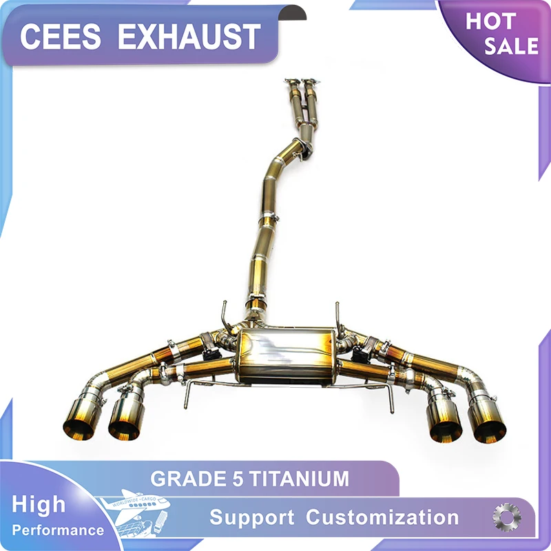 

CEES Catback Exhaust With Y Pipe for Nissan GTR/GT-R R35 3.8TT 2008-2023 Lightweight Sound Exhaust System With Remote Control