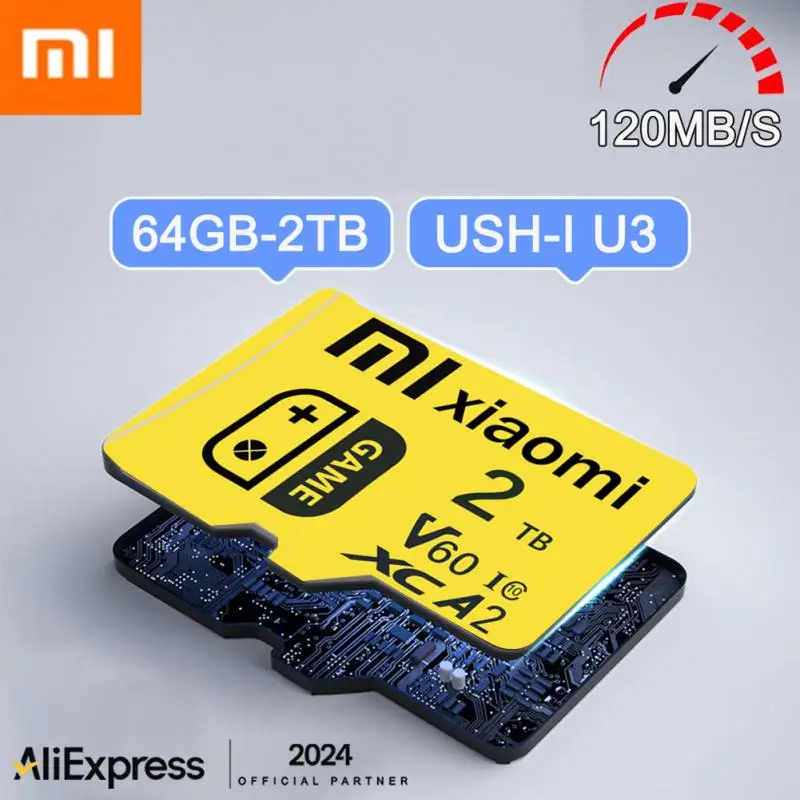 XIAOMI-tarjeta de memoria SD de alta velocidad para teléfono inteligente, dispositivo Flash de 128GB, 256GB, 512GB, Clase 10, SD/TF, para mesa, PC, cámara