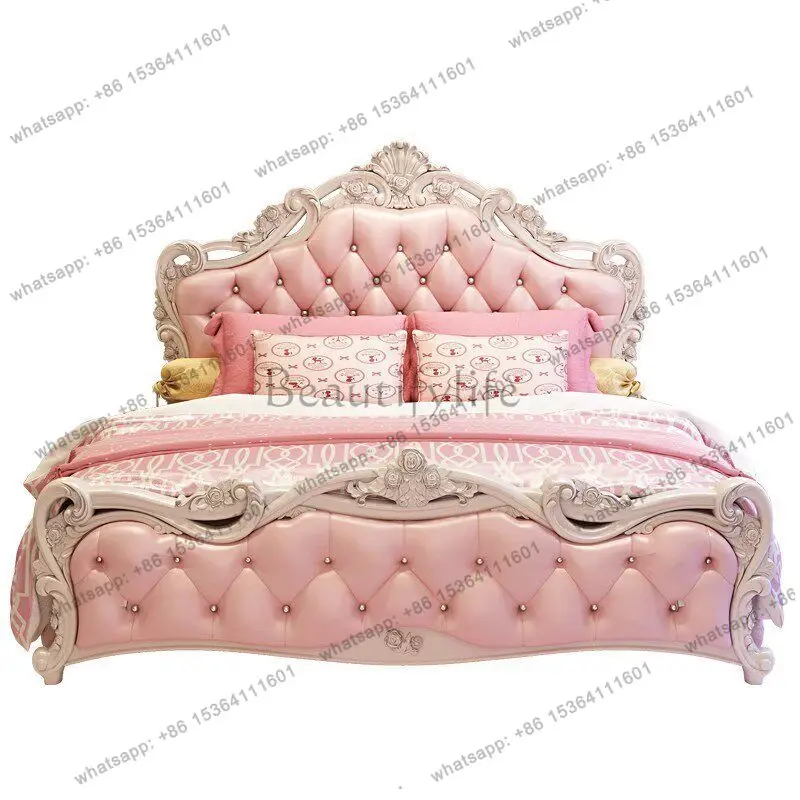 Organizer Luxury Double Bed Cute Upholstered Queen Monster Double Bed Headboards Single Camas De Dormitorio Furniture