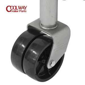 DOUBLE MOID WHRE BEIDSWIND RUND SWIVILAUM JAHR, 650 kg Kapazitätsschraube, Jockeyrad, Boot, Wohnmobilteile, Accessoires, 6 8 Hauptverkaufsräder - №4