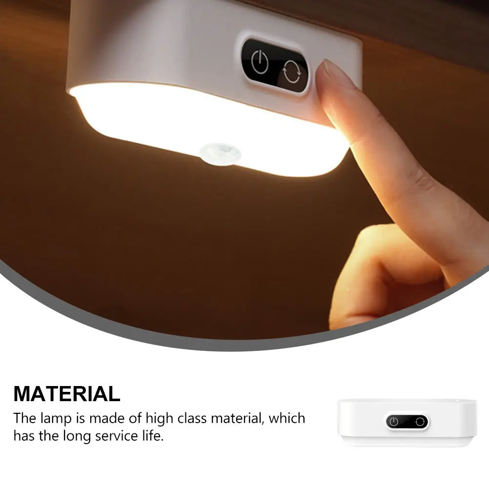 

USB Night Lamp Touch Dimmer Magnetic Design Compact Size 5 Color Temperature Adjustable Bedside Reading Light Rechargeable