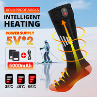 Winter Heated Sock Rechargeable Battery Stocking  USB Rechargeable Heating Socks Ski Socks Sports Man Thermal with Warmer Foot