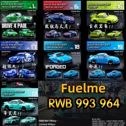 1:64 911 modified RWB 993 Martini wide-body resin miniature model, adult decoration, boy toy, children's birthday gift