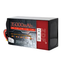 Batteria lipo drone RC a stato solido ad alta densità ZDF HV 35000mah 6S 7S 8S 12S 24S 23.7V 27.65v 31.6V 47.4V 55.3V 71.1V