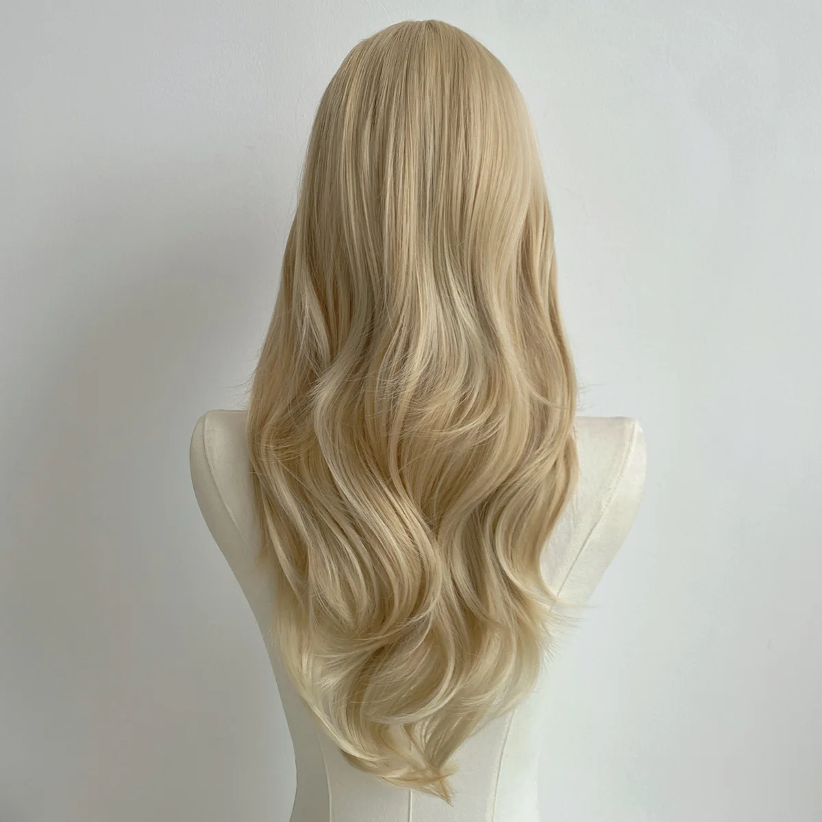 Best-selling Golden Big Waves 26-inch Synthetic Wig - Halloween Cosplay Costume Wig - Everyday Party Wig - Hot Wire Wig Set