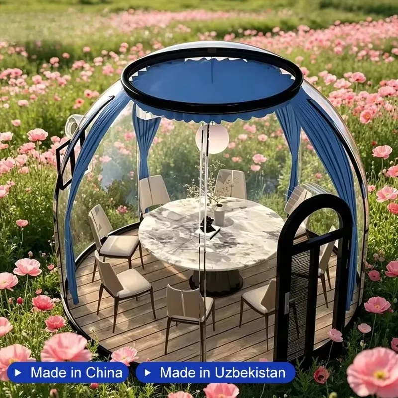 Starry Sky Room Bubble House Dome Tent 3m 5m 8m Polycarbonate Transparent Geodesic Dome for Glamping and Hotel Stay Sale