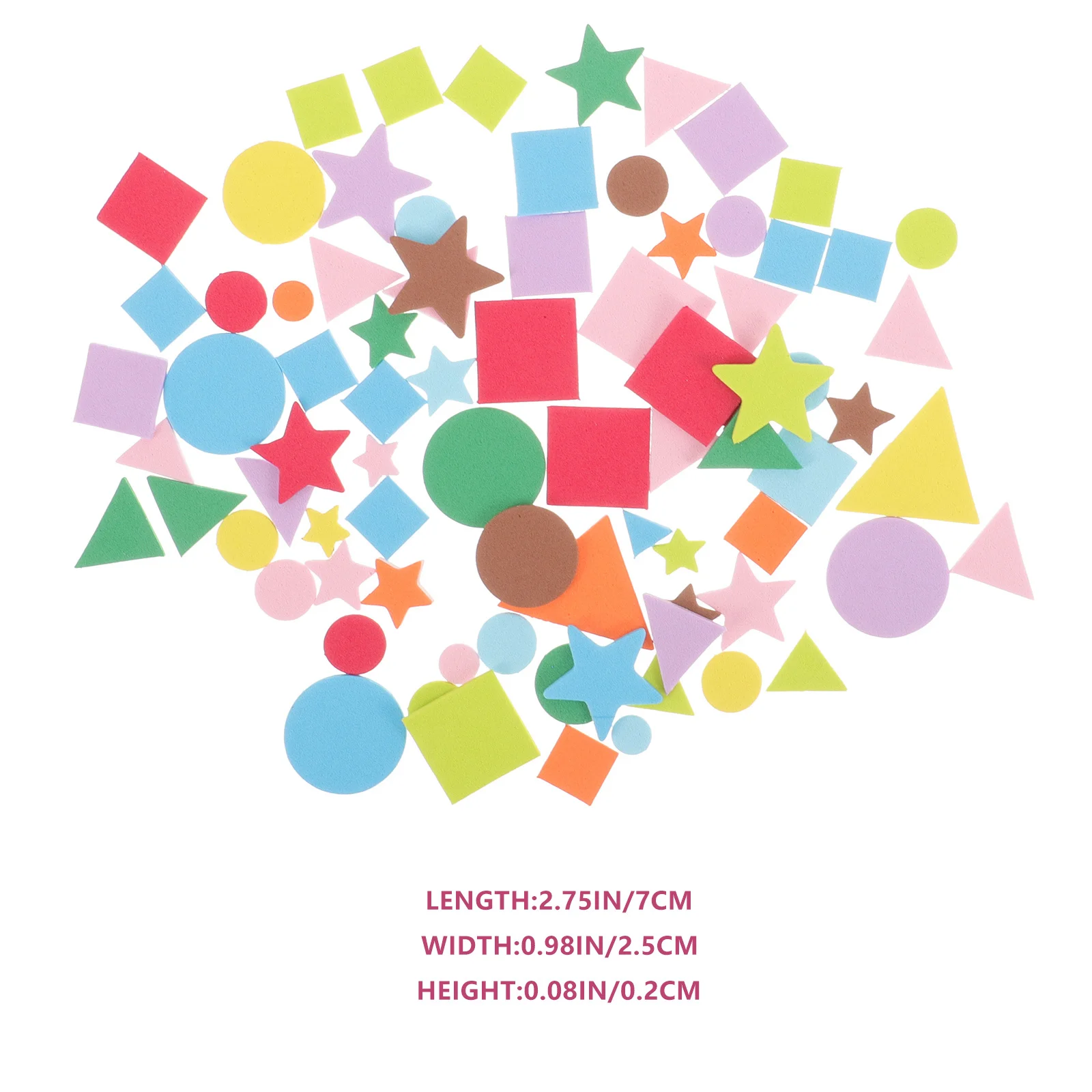 

1Set Foam Geometric Shape Stickers Self Adhesive DIY Craft Material Home Decoration Window Wall Stickers