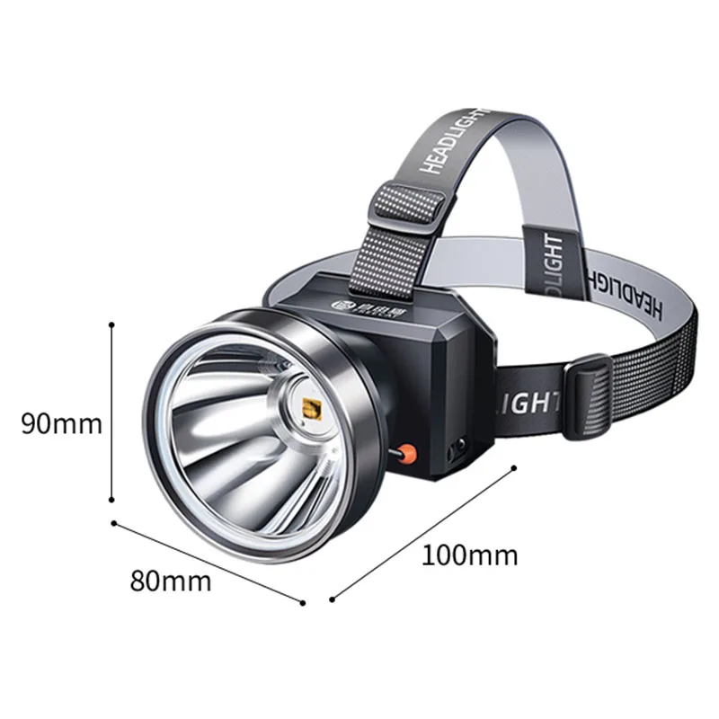 

Headlight Strong Charging Super Bright Headlamp Induction Switch Outdoor Night Fishing Special Led Mining Light Lamp Camping