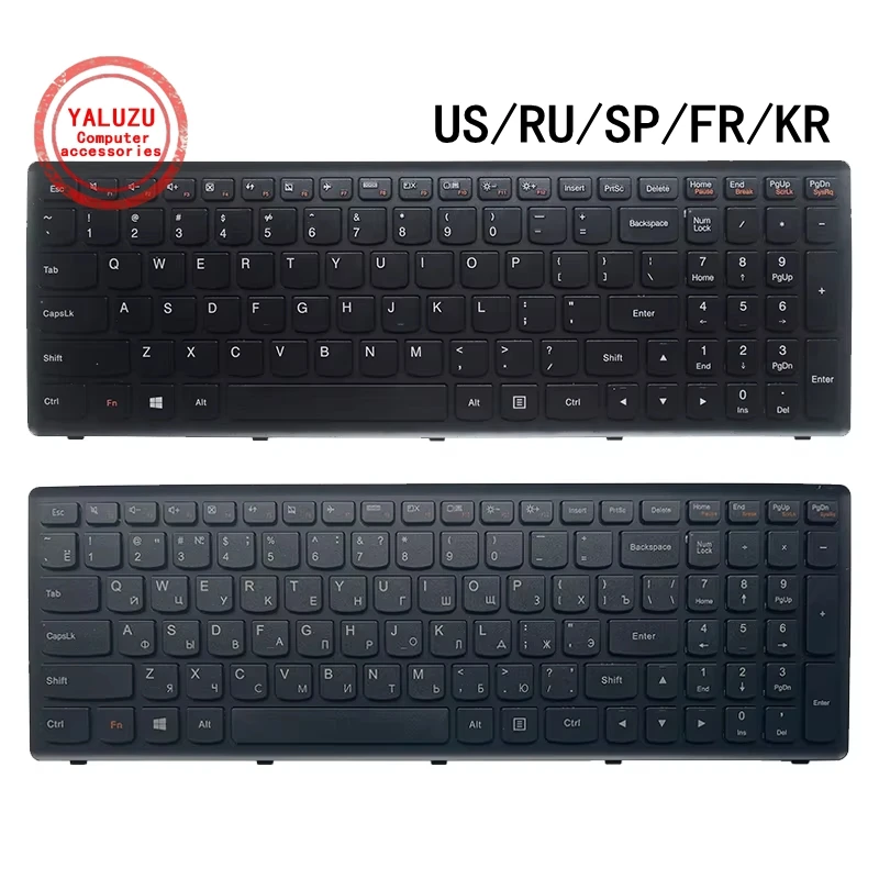 US/RU/SP/FR/KR NOWA klawiatura do laptopa Lenovo G500S G505S S500 S500T S510P Z510 Z510A Z501 Z501A Z505 Flex 15/D/AP/AT