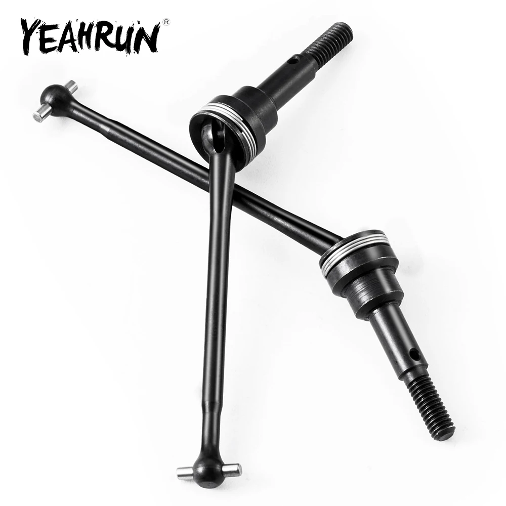 YEAHRUN – essieu avant en acier CVD, 2 pièces, arbres d'entraînement pour WLtoys 12428 1/12 RC, pièces de mise à niveau de voiture