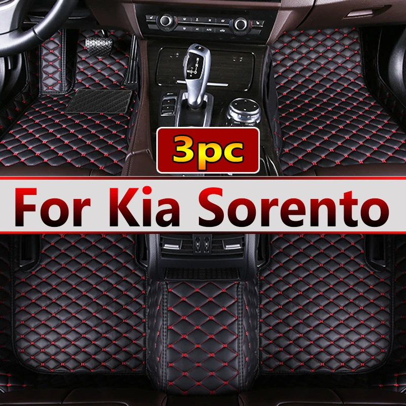 

Car Floor Mats For Kia Sorento Seven Seats 2013 2014 Custom Auto Foot Pads Automobile Carpet Cover Interior Accessories