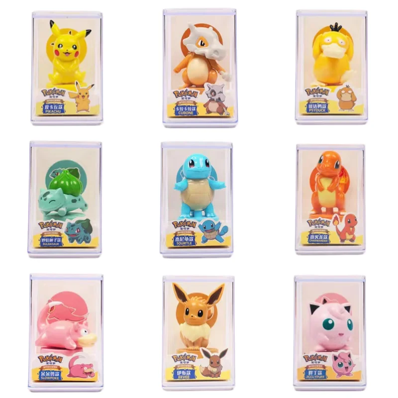 pokemon-cartoon-seal-series-anime-figure-dolls-pikachu-eevee-bulbasaur-charmander-model-figure-eraser-cap-toys-gifts