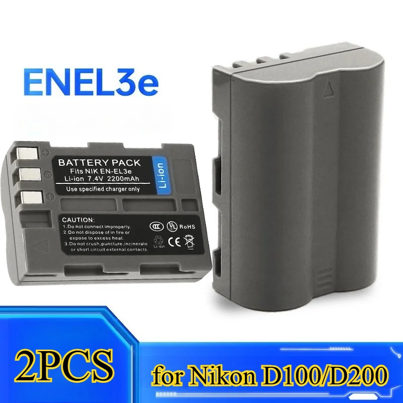 2PCS 2200Mah En-El3… - image