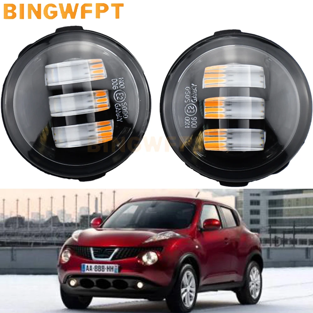 Car Front Fog Light Fog Lamps For Nissan Rogue 2010 - 2014 NEW Foglight Foglights Led Foglamp For Murano 2009-12 Replacement