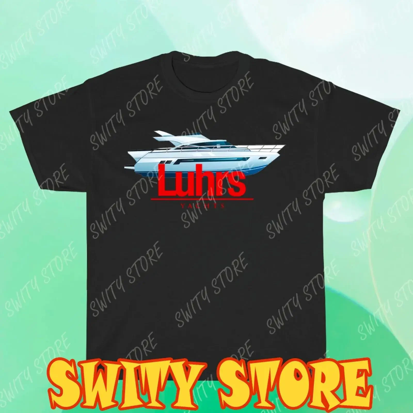 New T Shirt Luhrs Yachts Logo 2Sided Funny Size S to 5XL Image 1 of 3 vintage Washed Versatile Breathable fashion Slightly