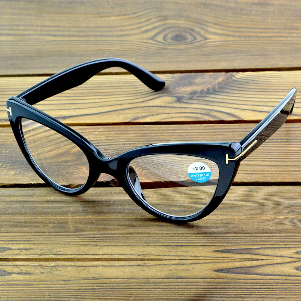 Clara Vida Quality Women Black Cat Queen Style Passionate Overzied Reading Glasses +1 +1.5 +2 +2.5 +3 +3.5 +4 image 2