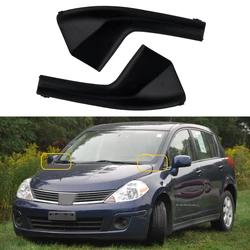 Par Frente Do Lado Do Carro Cowl, Grade Exterior Extensão Guarnição para Nissan Versa Sedan Hatchback 2007-2011, pára-brisa Guarnição Junta