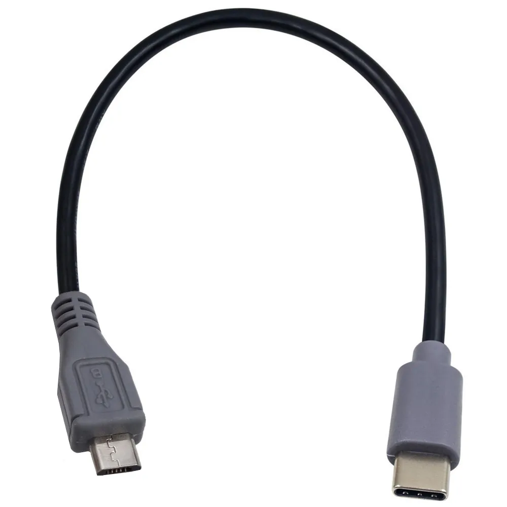 Adaptador OTG para carga y transferencia de datos, convertidor de enchufe macho tipo C 3,1 a Mini micro USB de 5 pines B, Cable de datos de plomo