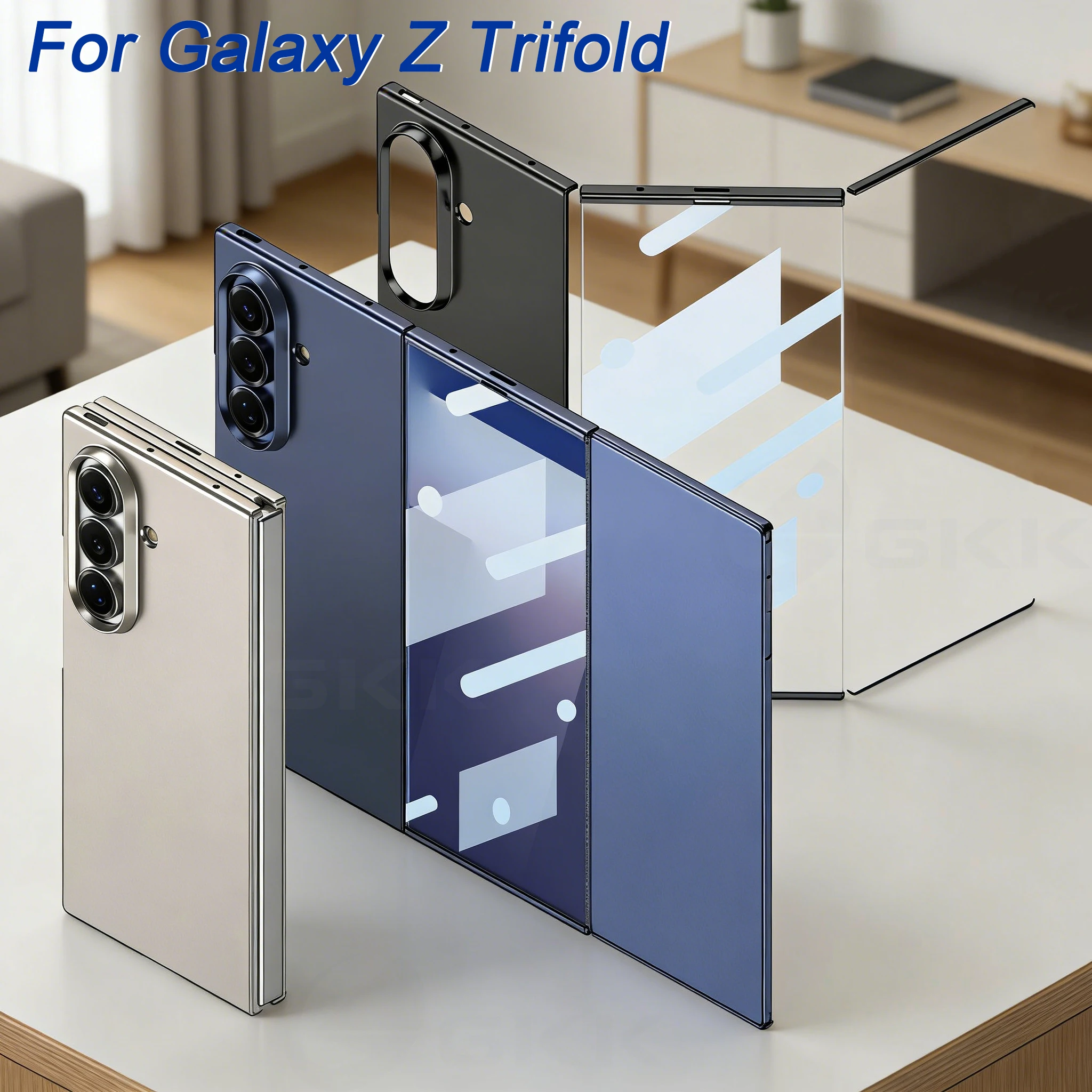 

Ультратонкий стеклянный чехол на передний экран для Samsung Galaxy Z Trifold 4 в 1, пластиковый защитный матовый чехол для Galaxy Z Trifold Case