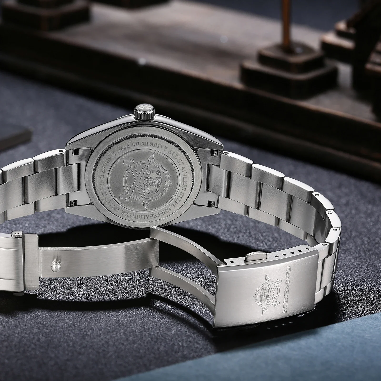 Addiesdive أفضل بيع 36 مللي متر ساعة رجالي التصميم الأصلي الرمال الهاتفي VH31 ساعات كوارتز فقاعة مرآة الزجاج مقاوم للماء ساعة اليد #6