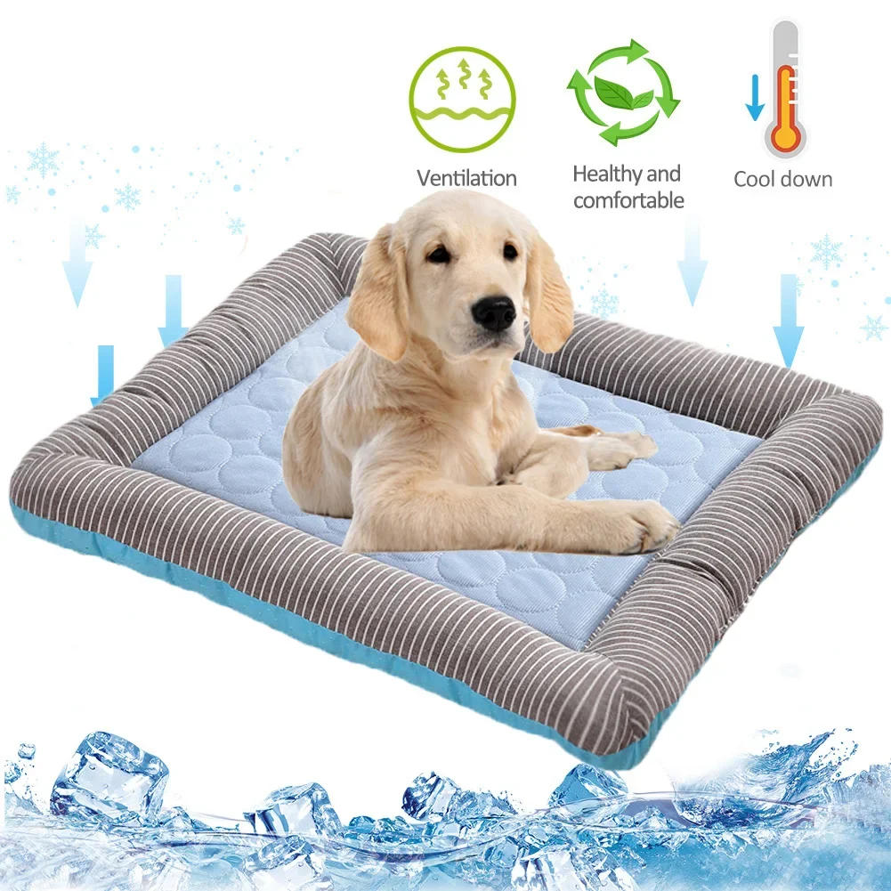 

Dog Cooling Pad Pet Couch Bed Dogs House For Medium Large Dogs Dog Ice Pad Cool Breathable Cooling Bed For Cat Dogs Accessories