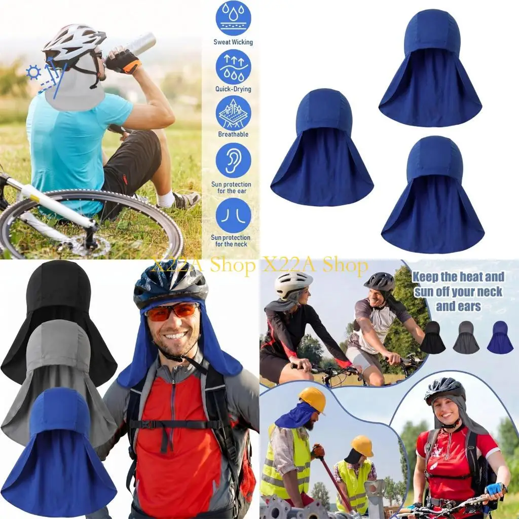 Unique Athletic Skull Cap With Soft Texture Helmet Liner Cap with Neck Coverage For Runners Cyclists And Hikers Outdoor 3PCS