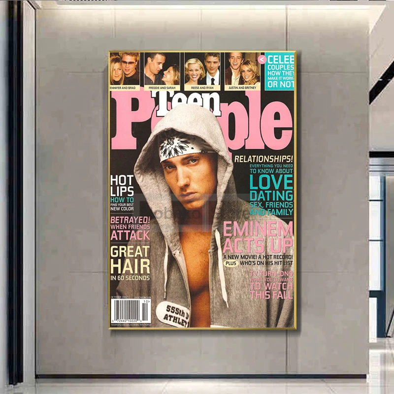 Eminem موسيقى الهيب هوب مغني الراب ألبوم صور غلاف ملصق ومطبوعات ، لوحة قماشية ، صور فنية جدارية ، ديكور غرفة المنزل