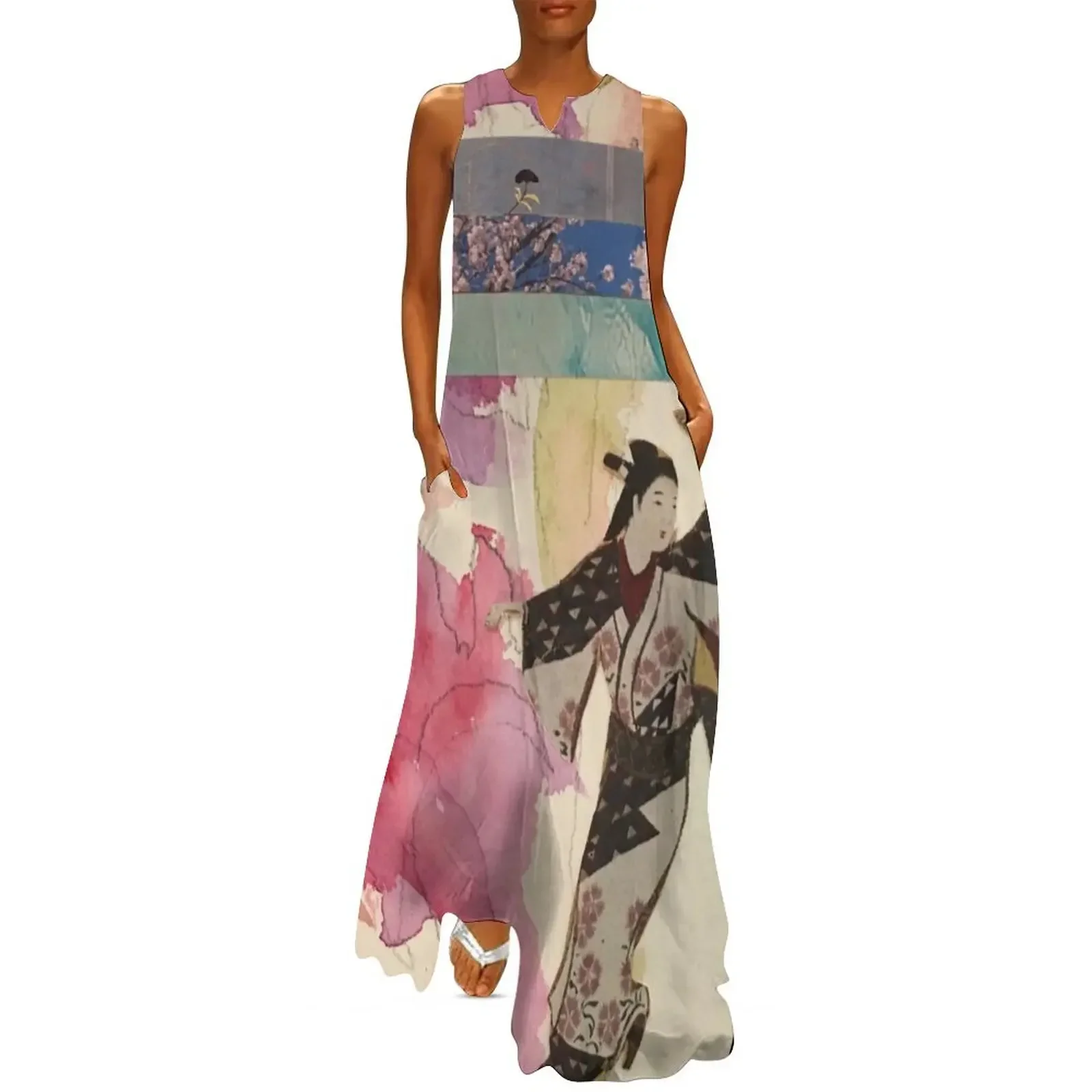 

Dancing Geisha Long Dress Women's clothing festival outfit women Female dress Dress