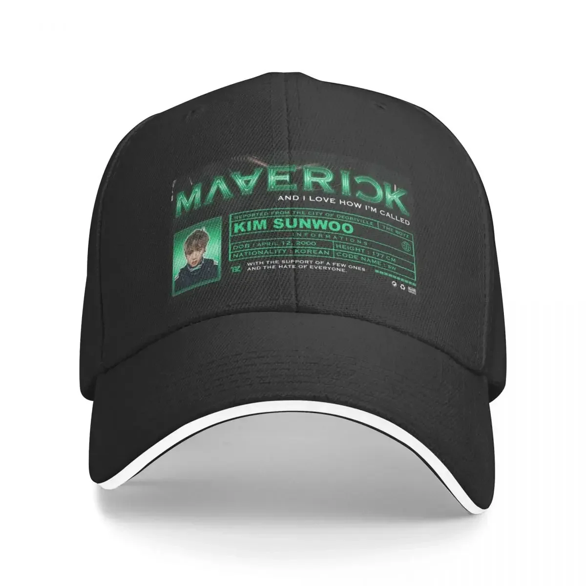 Sunwoo Maverick ! [The Boyz] Baseball Cap funny hat Anime Men's Caps Women's