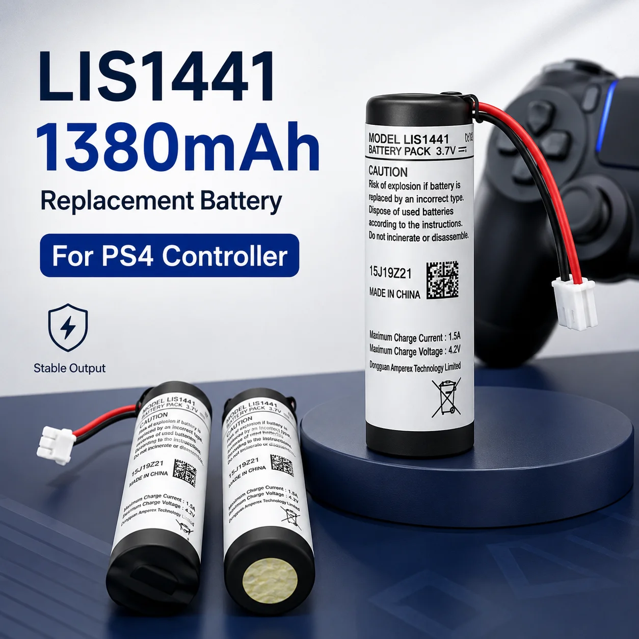 

LS1141 3.7V 1380mAh Rechargeable Li-ion Battery for PS3 Move Motion Controller Right Hand Game Remote Repair Cell Parts Kit