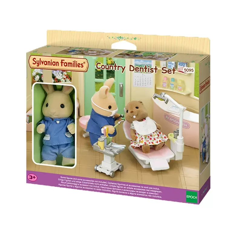 Sylvanian family-casa de muñecas con muebles, juego de dentista campestre, accesorios de juguete, nuevo en caja, 5095