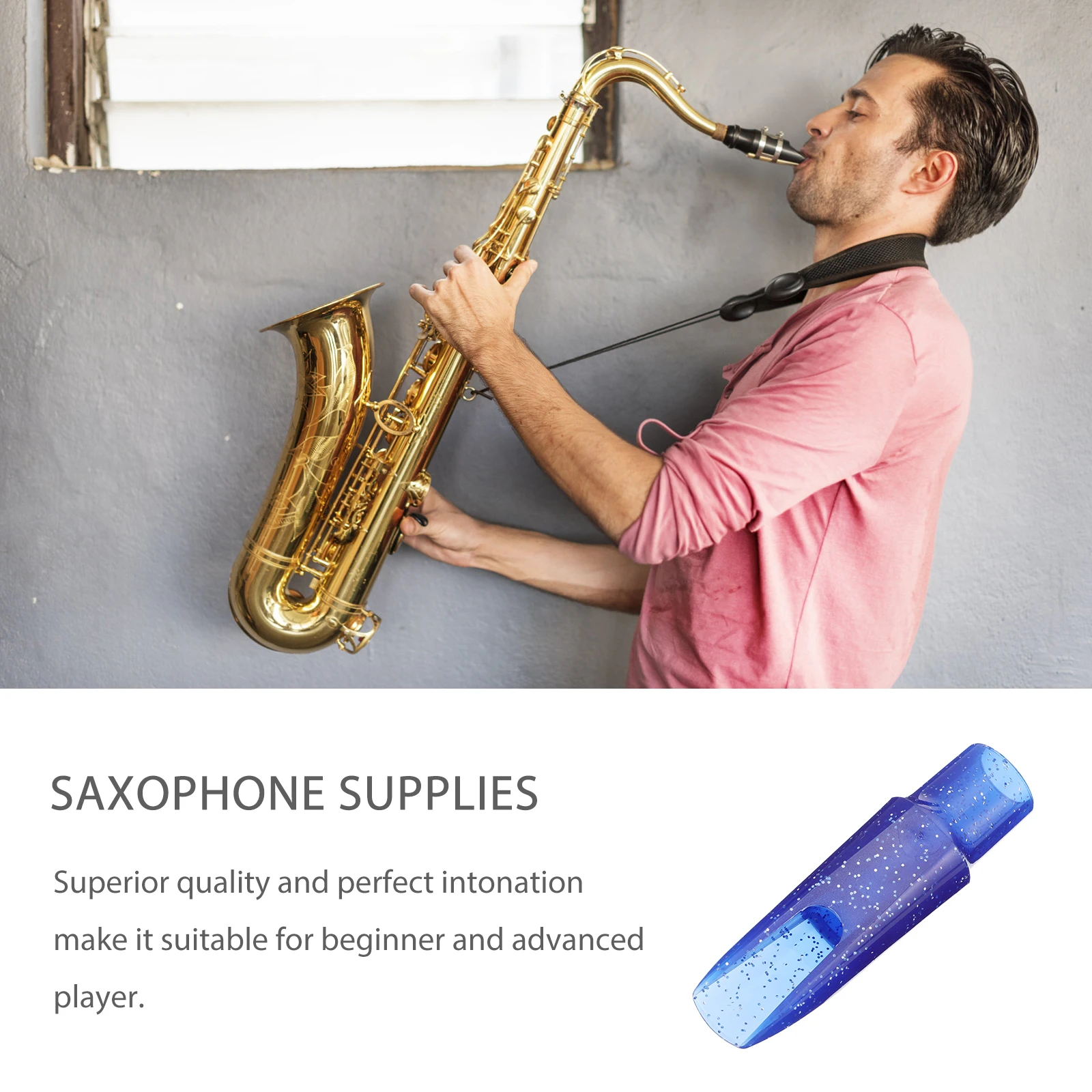

Accessories Saxophone Mouthpiece Replacement Food Grade Plastic Alto Flute Head