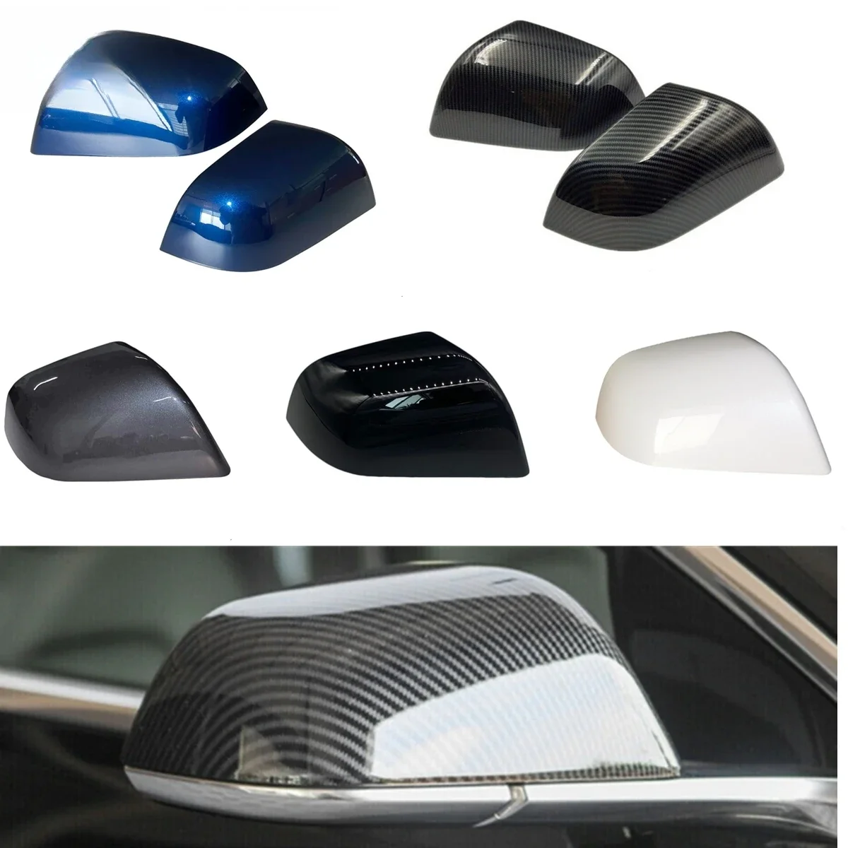 

Auto Left Right Side Rear View Mirror Cover Shell Cap Housing Replacement For Tesla Model 3 2016 2017 2018 2019 2020