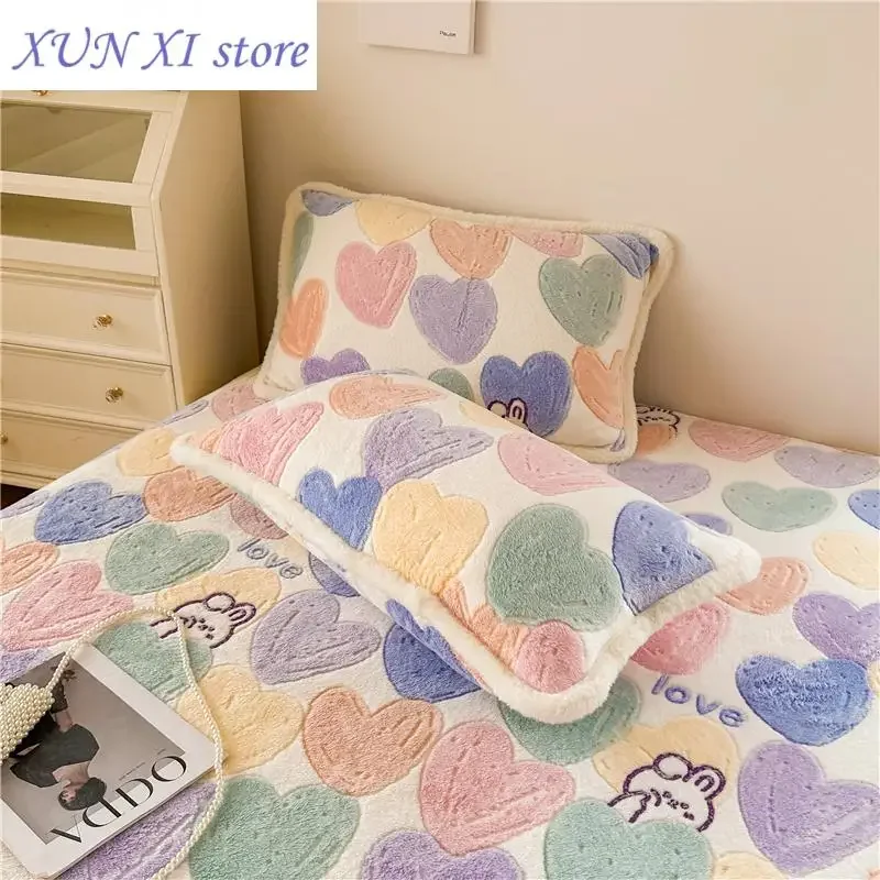 

New Velvet Pillowcase Warm Pillowslip 2pcs Floral Style Pillow Case 48x74 Cushion Covers Rectangle Pillows Cover