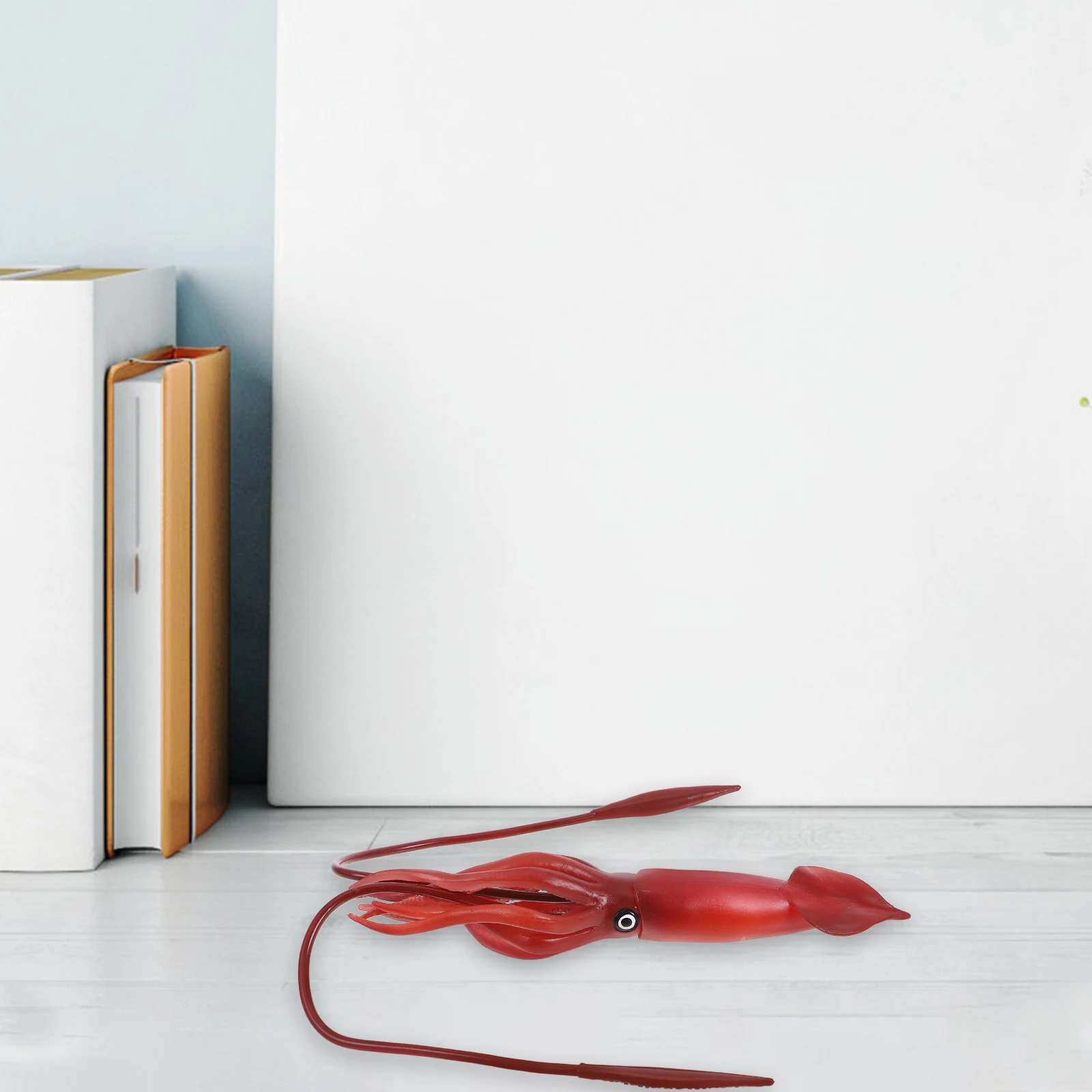 

Creative Simulated Squid Ornament Sea Animal Toy Model Fish for Kids Ocean Style Figures Decoration Gift Play