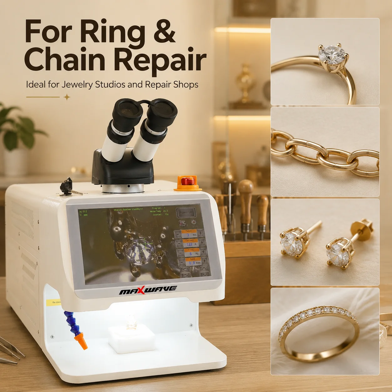 Jewelry Laser Welder 60W 100W 150W 200W Desktop Machine with Microscope CCD Display for Gold Silver Alloy Welding