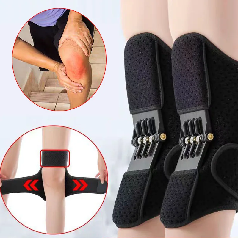 1Pair Adjustable Knee Booster Knee Brace For Patella Immobilization Squatting Knee Protector Outdoor Mountaineering Unisex