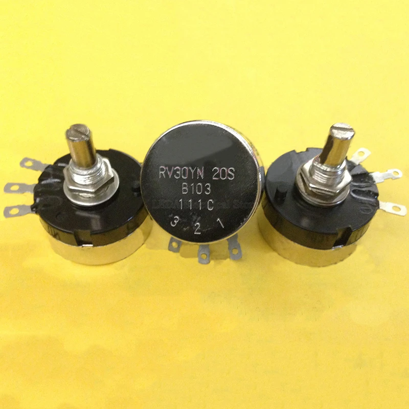 

1Pcs RV30YN 20S Single Turn Rotary Carbon Potentiometer B102 1K B202 B502 5K B103 10K 203 503