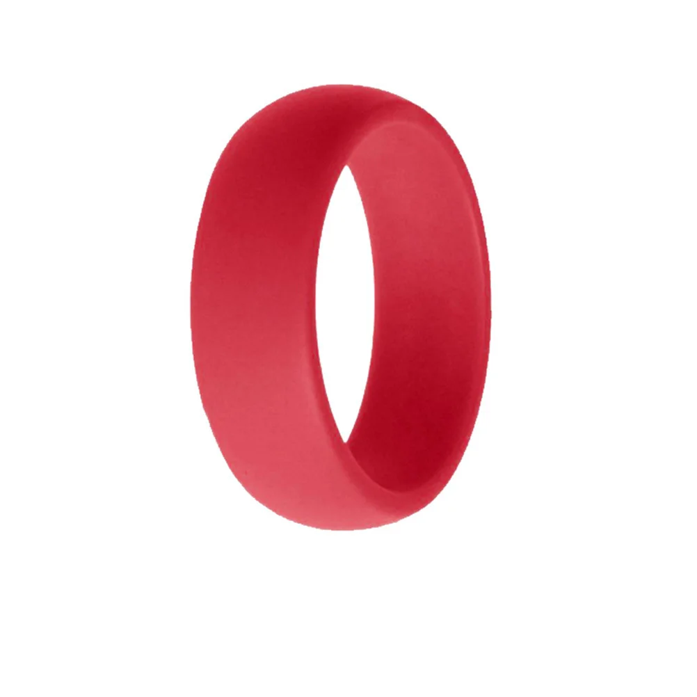 10pcs 8mm Silicone Rings Rainbow and Candy Wedding Ring 10 Mixed Colors for Women Men 10 Number - Image 4