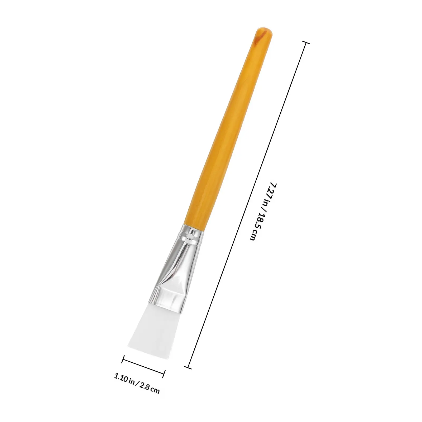 2Pcs Face Mask Brush Wooden Handle Professional Facial Applicator Brush for Face Lip Eye Nose Cheek Mud Mask Body Butter Lotion view 6