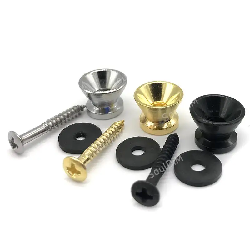 20 قطعة قفل حزام طلاء معدني لملحقات الجيتار الصوتي الكهربائي