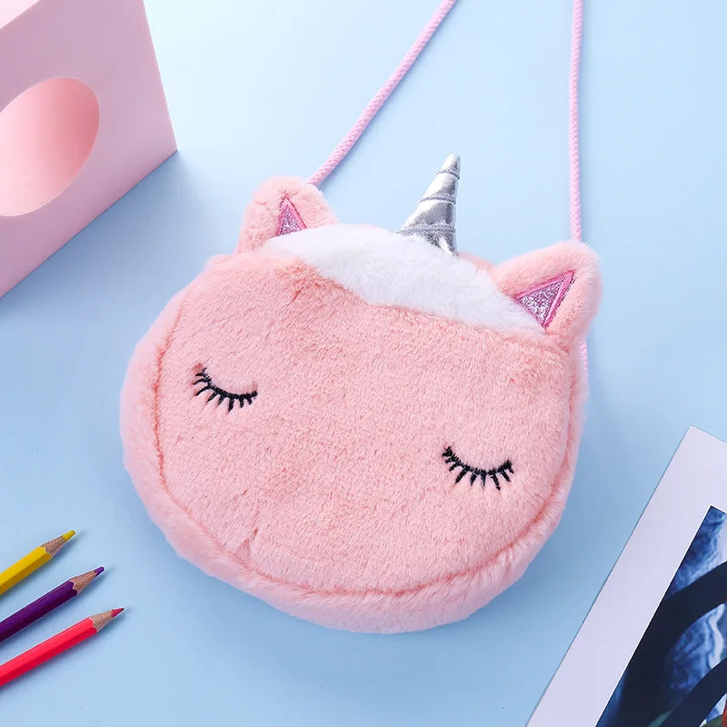 Sac messager en peluche pour enfants, mini sac à main princesse, porte-monnaie pour enfants, sac à main pour filles, animaux de Nairobi Orn, mode mignonne, HTML