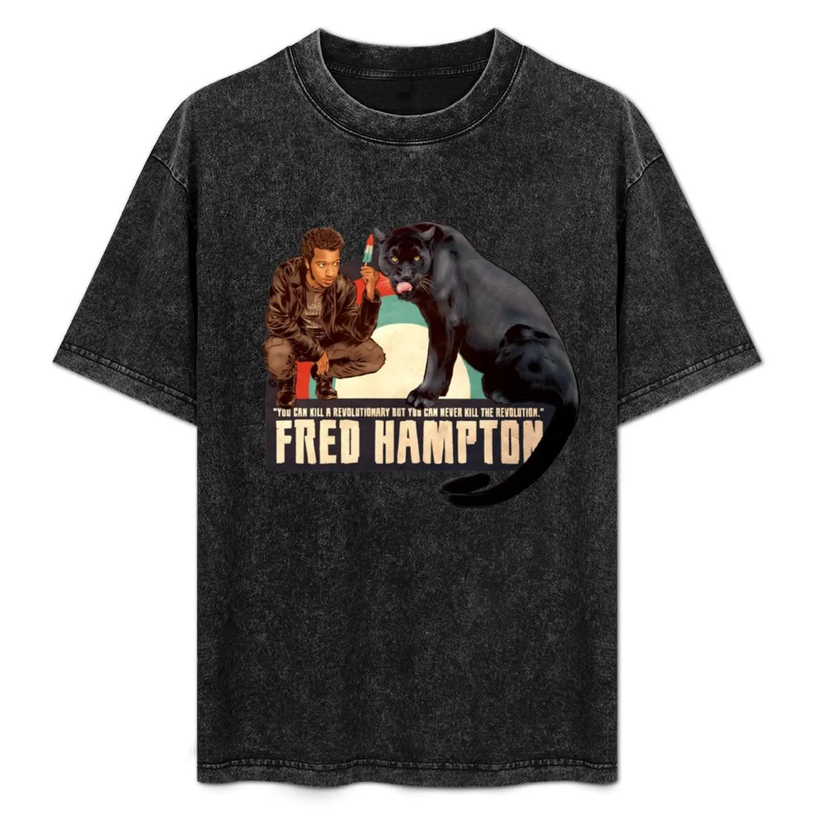 

Dollop - Fred Hampton T-Shirt Graphic Print Short Sleeve T-Shirt