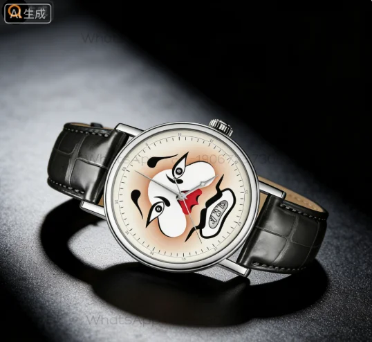 Custom New 4th Anniversary Limited Chinese Wind Harlequin Watch Men's Mechanical Watch Automatic Waterproof Men's Watch