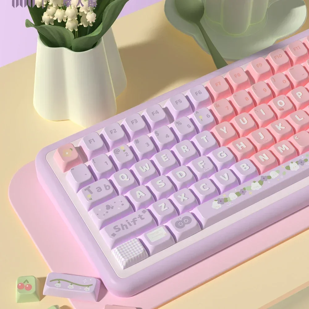 Lily of the Valley Story, original theme keycap MDA/original highly sublimated keyboard cap full set